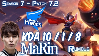 AFs MaRin RUMBLE vs KENNEN Top - Patch 7.2 KR Ranked