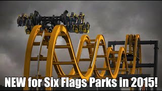NEW for Six Flags Theme Parks in 2015!