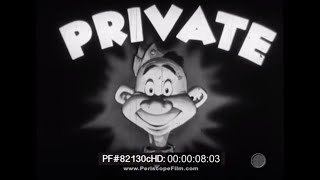 Private SNAFU "Rumors" - WWII, Dr. Suess 82130c HD