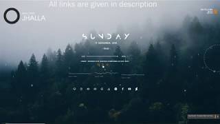 Elegent Theme for Windows 10 - Rainmeter Customization | 2019