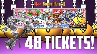 The Battle Cats Xmas Gals Rare Capsule Opening (48 capsules)