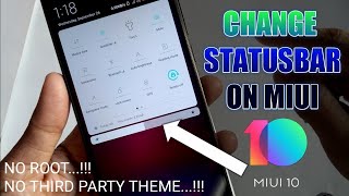 Change Status Bar on MIUI 10 no root no third party theme / How to change miui 10 Status bar best
