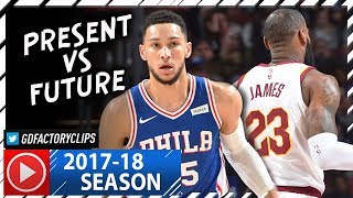 LeBron James vs Rookie Ben Simmons First Duel Highlights (2017.11.27) Cavs vs 76ers - SICK!