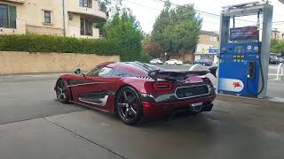 Record-Breaking Koenigsegg Agera RS Startup