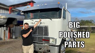INSTALLING MASSIVE DROP VISOR ON THE CABOVER!!!