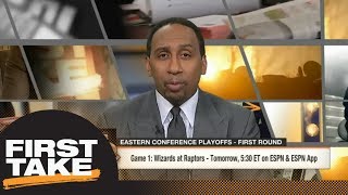 Stephen A. says Raptors vs. Wizards will go seven games | First Take | ESPN