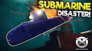 SUBMARINE TREASURE HUNT ENDS IN DISASTER! - Stormworks Multiplayer Gameplay - Sinking Ship Survival
