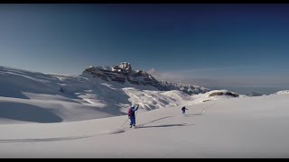 Freeride Skiing Dolomiti di Brenta - from Grostè to Tovel Valley