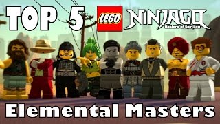 TOP 5 LEGO NINJAGO ELEMENTAL MASTERS!!