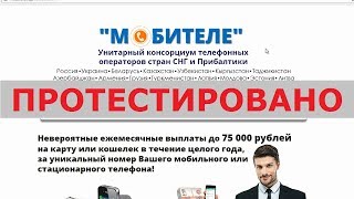 Консорциум "МОБИТЕЛЕ" и бонусная акция "Уникальный Номер" с mobitele.top заплатят? Честный отзыв.