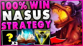 THIS NEW NASUS STRATEGY GUARANTEE'S HIS OP LATE-GAME! *UNBEATABLE NASUS TOP* - League of Legends