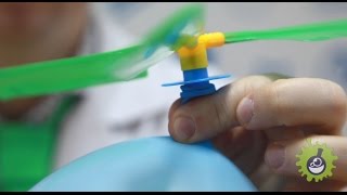 Эксперимент. Воздушный шарик - вертолет