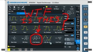 EEVblog #1223 - What Is Oscilloscope Standard Deviation?