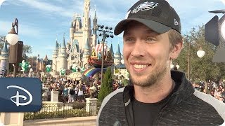 Philadelphia Eagles QB Nick Foles Celebrates Super Bowl Title at Walt Disney World