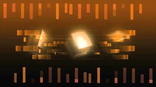 Golden Cubes, Music Spectrum, No Copyright, Copyright Free Video, Motion Graphics, Background Video