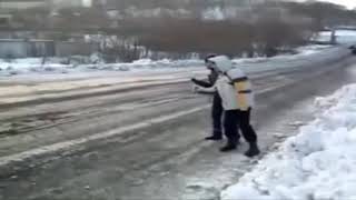 Видео-анекдот про КамАЗ и погоню ГАИ
