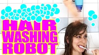 I built a hair washing robot