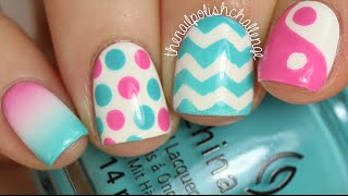 In Depth Skittle Tutorial (4 Easy Nail Art Designs!) || KELLI MARISSA