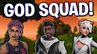 Fortnite Battle Royale Squads With The GOD SQUAD! (PS4 Pro)