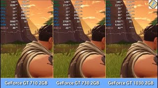 GeForce GT 710 vs. GT 730 vs. GT 1030 DDR4 - Fortnite: Battle Royale  - Benchmark Test