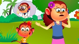 Ten Little Monkeys Jumping On The Bed - Popular Nursery Rhyme Collection I Children Songs