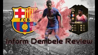 FIFA 19 INFORM (IF) DEMBELE PLAYER REVIEW | BEST FIFA 19 ATTACKER?| FIFA 19 ULTIMATE TEAM