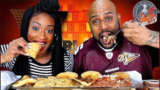 CRAWFISH PIES, SHRIMP ETOUFFEE, & SAUSAGE RED BEANS & RICE MUKBANG!