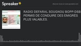 PERMIS DE CONDUIRE DES EMIGRÉS PLUS VALABLES.