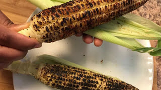 Roasted Corn/Sweet corn/maxican corn in the cob/Roasted corn cob in two types/chat pata roasted corn