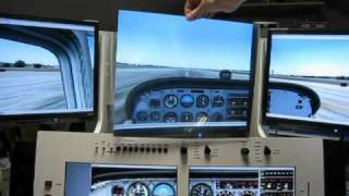 Multi-monitor flightsimulator display explanation