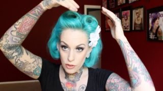 Victory Roll Pinup Hair with Kandy K