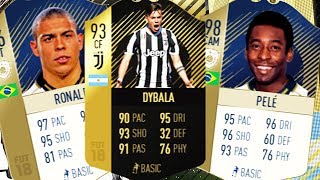 DYBALA 93 IN ATTACCO INSIEME A RONALDO E PELÉ!!! LA MIA SQUADRA LEGGENDARIA SU FIFA 18!!!!