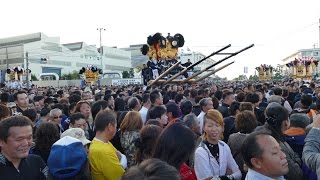 2014年10月17日　 新居浜太鼓台祭　工場前　西町武装攻撃