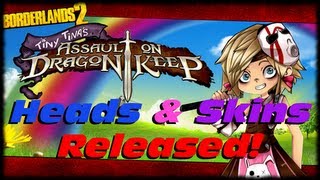 Borderlands 2 Tiny Tina DLC Heads Added to D20 Chests! Axton Head Shift Code Inside!