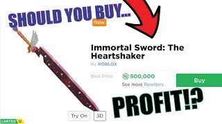 NEW LIMITED! SHOULD YOU BUY THE VALENTINES IMMORTAL SWORD ROBLOX?
