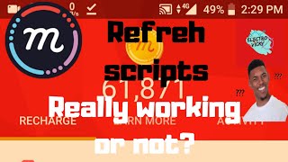 Mcent browser auto refreshes trick working or not?