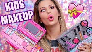 FULL FACE USING ONLY KIDS MAKEUP CHALLENGE