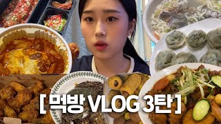 먹방 VLOG 3편???? 식욕이 폭발한 일주일 (엽떡,허니콤보,바지락 칼국수,해물탕,간장게장,새우장 비빔밥,뿌링클,찜닭) mukbang vlog | 웨이채널 way channel