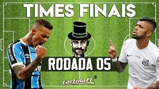 CARTOLA FC 2018 - DICAS RODADA 5 - TIMES ATUALIZADOS
