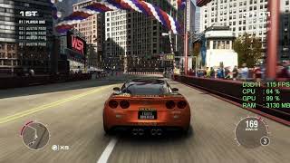 GeForce GTX 1050 ti + AMD Ryzen 3 1300X -- Grid 2 Benchmark