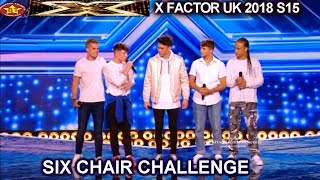 Vibe 5 Cute Teen Boy Group Gets A Chair | Six Chair Challenge X Factor UK 2018