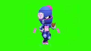 Футаж Ниндзя Тара Бравл Старс | Footage green screen Street Ninja Tara Brawl Stars