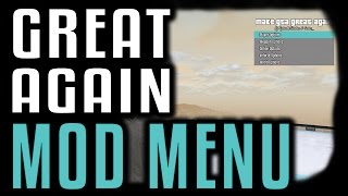GTA 5 online free mod menu 1.37 Make GTA Great again [UNDETECTED]