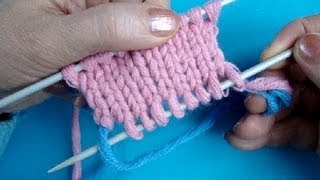Набор открытыми петлями Урок 23 Knitting cast on - Вязание спицами