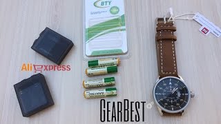 Naviforce 9044 Watch. BTY AAA Rechargeable Battery and Battery Case