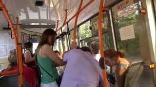 Ride on a local bus in Chisinau, Moldova