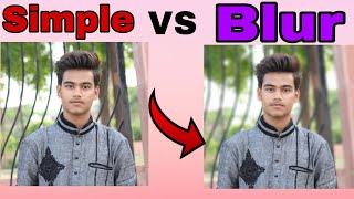 How to convert a simple photo to background blur