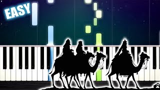 We Three Kings - EASY Piano Tutorial by PlutaX