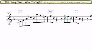 The Way You Look Tonight - Jazz Accordion Sheet music