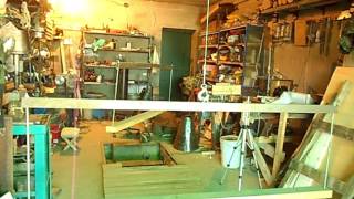 Крепление лодки в гараже.  Модернизация. How to mount a boat in the garage.